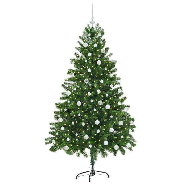 Árbol de Navidad con 300 LED con soporte Verde 180 cm PE M 3
