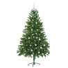 Árbol de Navidad con 300 LED con soporte Verde 180 cm PE 3
