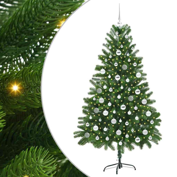 Árbol de Navidad con 300 LED con soporte Verde 180 cm PE M 2
