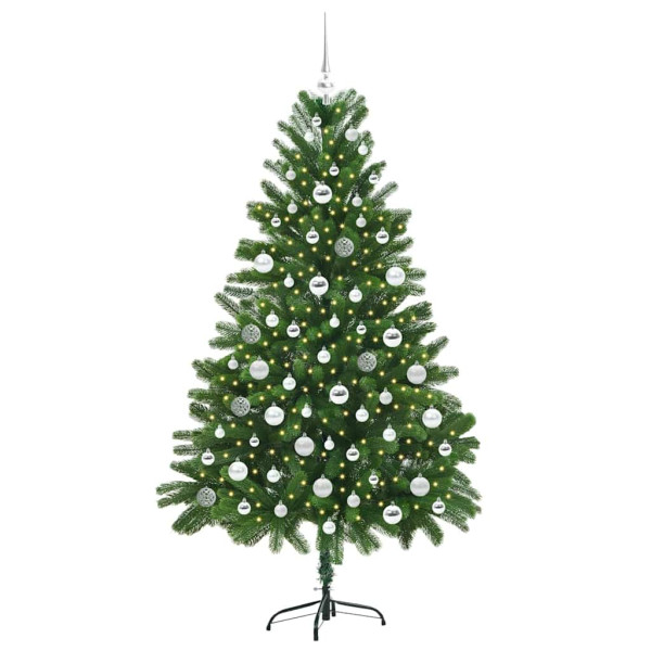 Árbol de Navidad con 300 LED con soporte Verde 180 cm PE M 3