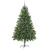 Árbol de Navidad con 300 LED con soporte Verde 180 cm PE 3