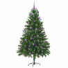 Árbol de Navidad con 300 LED con soporte Verde 180 cm PE 4
