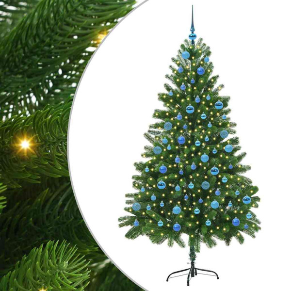 Árbol de Navidad con 300 LED con soporte Verde 180 cm PE M 2