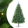 Árbol de Navidad con 300 LED con soporte Verde 180 cm PE 2