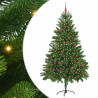 Árbol de Navidad con 300 LED con soporte Verde 210 cm PE 2
