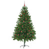 Árbol de Navidad con 300 LED con soporte Verde 210 cm PE 4