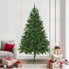 Árbol de Navidad con 300 LED con soporte Verde 210 cm PE 1