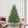 Árbol de Navidad con 300 LED con soporte Verde 210 cm PE 1