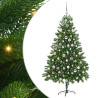 Árbol de Navidad con 300 LED con soporte Verde 210 cm PE 2