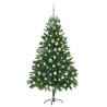 Árbol de Navidad con 300 LED con soporte Verde 210 cm PE 4