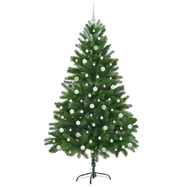 Árbol de Navidad con 300 LED con soporte Verde 210 cm PE M 4