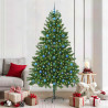 Árbol de Navidad con 300 LED con soporte Verde 210 cm PE 1
