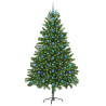 Árbol de Navidad con 300 LED con soporte Verde 210 cm PE 3