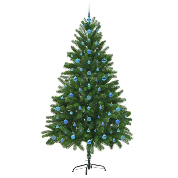 Árbol de Navidad con 300 LED con soporte Verde 210 cm PE M 4