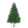 Árbol de Navidad con 300 LED con soporte Verde 210 cm PE 4