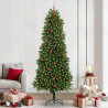 Árbol de Navidad con 300 LED con soporte Verde 240 cm PE 1