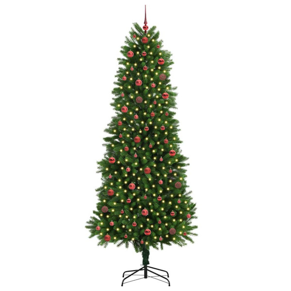 Árbol de Navidad con 300 LED con soporte Verde 240 cm PE M 3