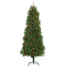 Árbol de Navidad con 300 LED con soporte Verde 240 cm PE 3