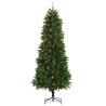 Árbol de Navidad con 300 LED con soporte Verde 240 cm PE 4