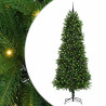 Árbol de Navidad con 300 LED con soporte Verde 240 cm PE 2