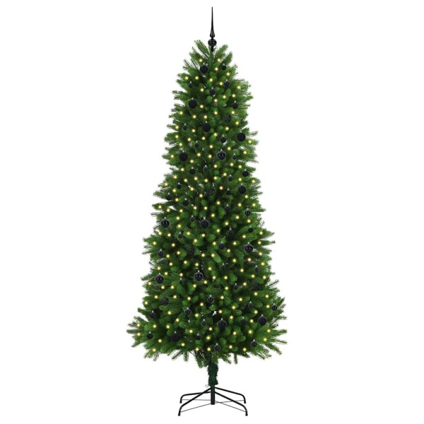 Árbol de Navidad con 300 LED con soporte Verde 240 cm PE M 3