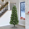 Árbol de Navidad con 300 LED con soporte Verde 240 cm PE 1