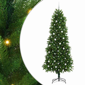 Árbol de Navidad con 300 LED con soporte Verde 240 cm PE H