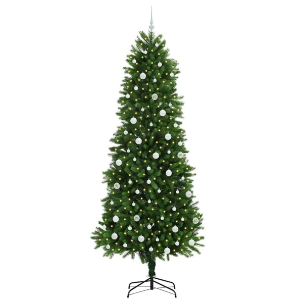 Árbol de Navidad con 300 LED con soporte Verde 240 cm PE M 3