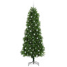Árbol de Navidad con 300 LED con soporte Verde 240 cm PE 3