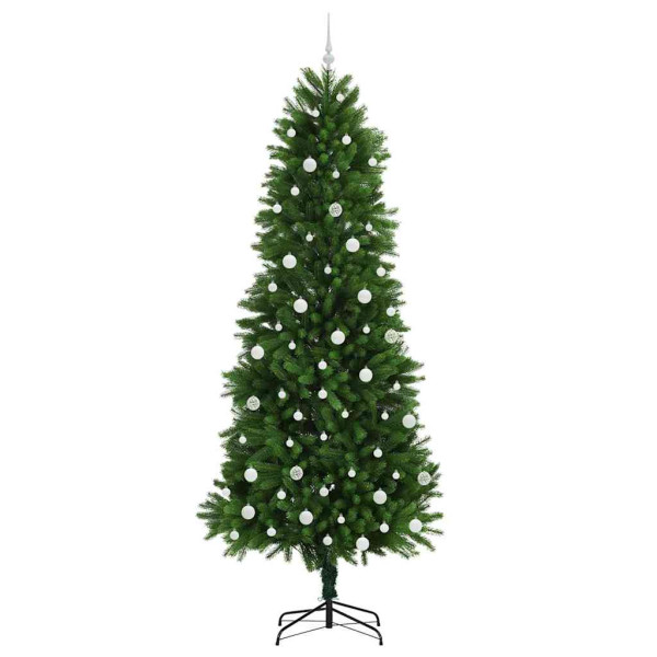 Árbol de Navidad con 300 LED con soporte Verde 240 cm PE M 4