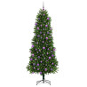 Árbol de Navidad con 300 LED con soporte Verde 240 cm PE 3