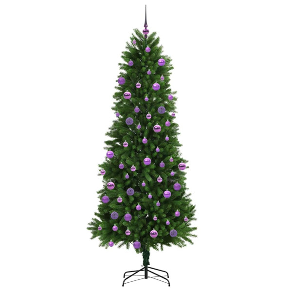 Árbol de Navidad con 300 LED con soporte Verde 240 cm PE M 4
