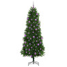 Árbol de Navidad con 300 LED con soporte Verde 240 cm PE 4