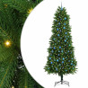 Árbol de Navidad con 300 LED con soporte Verde 240 cm PE 1