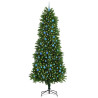 Árbol de Navidad con 300 LED con soporte Verde 240 cm PE 2