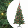 Árbol de Navidad con 150 LED con soporte Verde 120 cm PVC 2