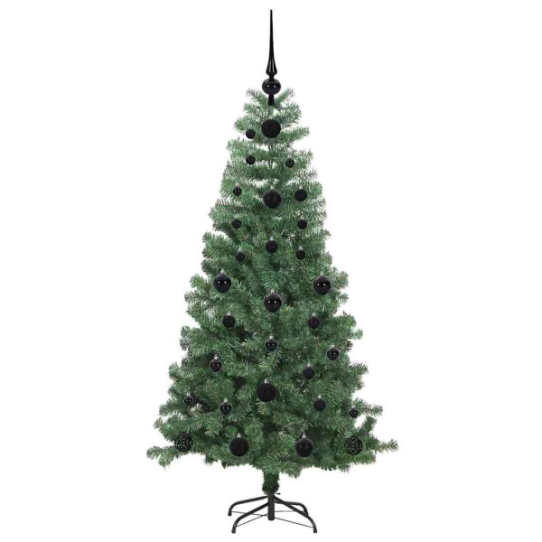 Árbol de Navidad con 150 LED con soporte Verde 120 cm PVC M 4