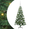 Árbol de Navidad con 150 LED con soporte Verde 120 cm PVC 2