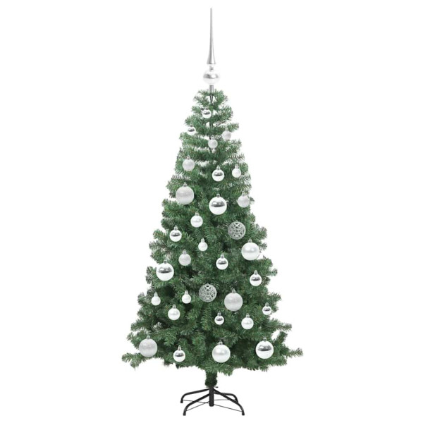 Árbol de Navidad con 150 LED con soporte Verde 120 cm PVC M 4
