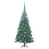 Árbol de Navidad con 150 LED con soporte Verde 120 cm PVC 3