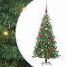Árbol de Navidad con 150 LED con soporte Verde 120 cm PVC 2