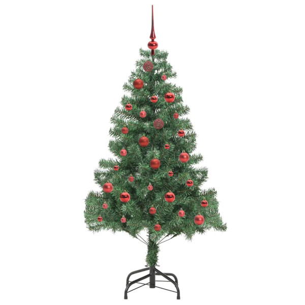 Árbol de Navidad con 150 LED con soporte Verde 150 cm PVC M 4