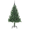 Árbol de Navidad con 150 LED con soporte Verde 150 cm PVC 4