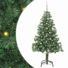 Árbol de Navidad con 150 LED con soporte Verde 150 cm PVC 1