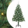 Árbol de Navidad con 150 LED con soporte Verde 150 cm PVC 2