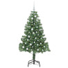Árbol de Navidad con 150 LED con soporte Verde 150 cm PVC 3