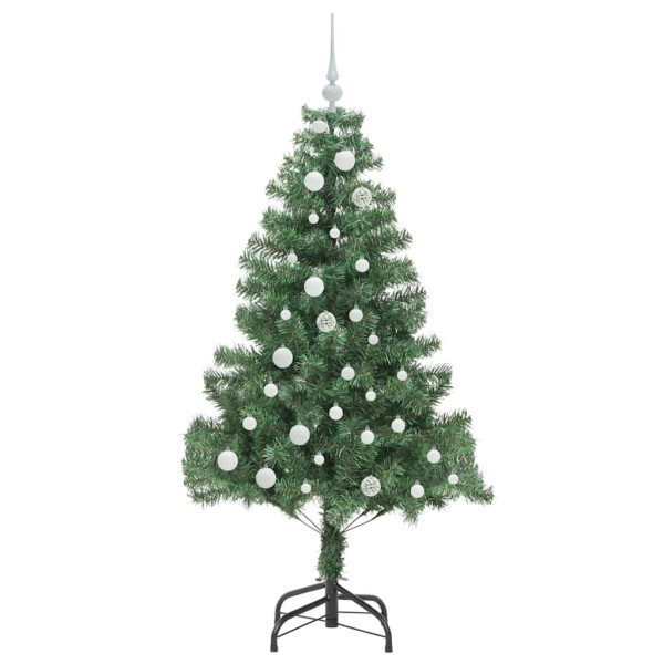 Árbol de Navidad con 150 LED con soporte Verde 150 cm PVC M 4