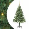 Árbol de Navidad con 150 LED con soporte Verde 150 cm PVC 2