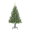 Árbol de Navidad con 150 LED con soporte Verde 150 cm PVC 3
