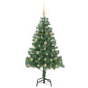 Árbol de Navidad con 150 LED con soporte Verde 150 cm PVC 4